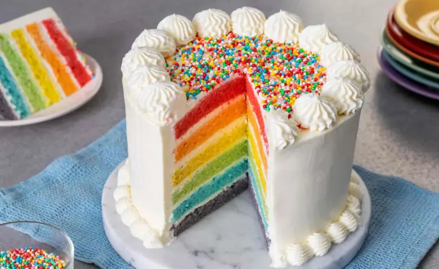 Torta arcobaleno soffice e scenografica, passo dopo passo