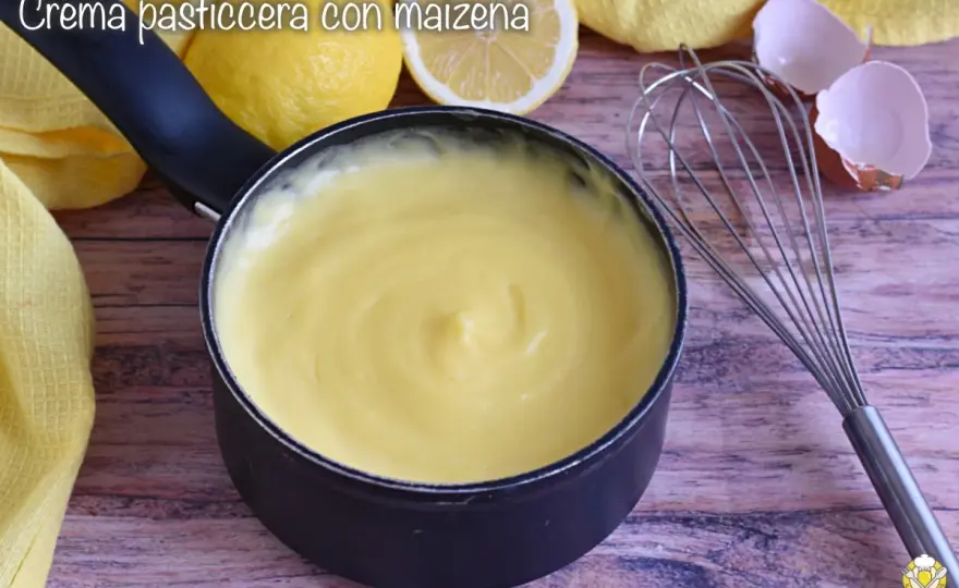 Crema pasticcera con amido di mais, liscia e senza grumi