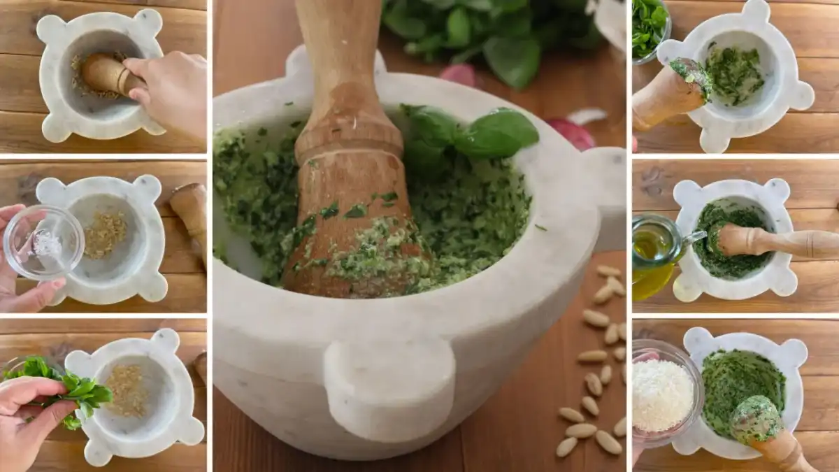 Pesto alla genovese perfetto, dal mortaio alla conservazione
