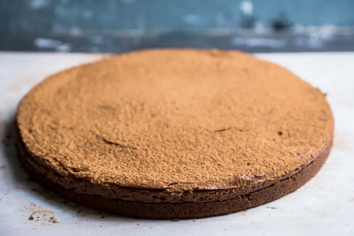 Torta al cioccolato, soffice e golosa, pronta per essere gustata. La crescionda spoletina ricetta originale, un dolce che conquista.